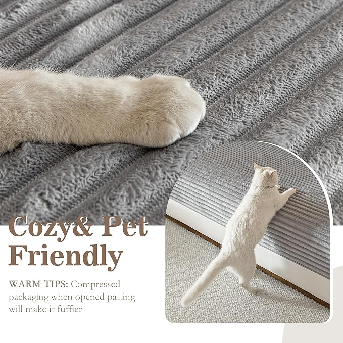 MYSKY HOME 100% Waterproof Couch Cover, Couch Covers for Dogs Washable, Non Slip Couch Covers for 3 Cushion Sofa Pet Friendly, Sofa Covers Furniture Protector, Dog Bed Cover, Light Grey, 35"x70.9"