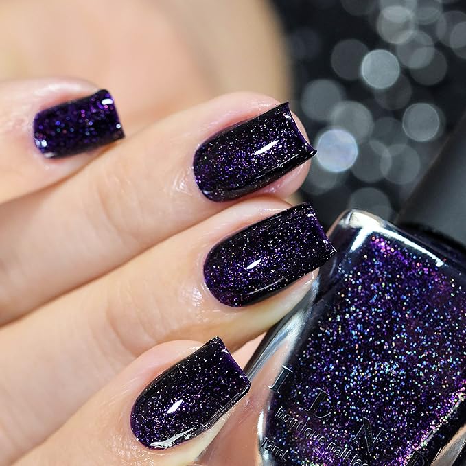 ILNP Guest List - Blackened Grape Holographic Nail Polish