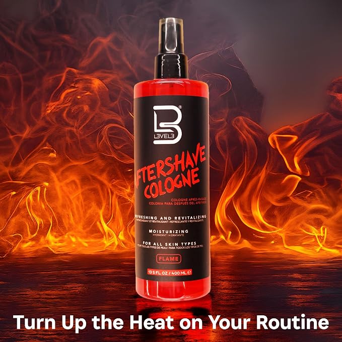 L3 Level 3 After Shave Spray Cologne - Softens Skin - Refreshes and Relieves Face and Skin - Moisturizing Formula Level Three After Shaving