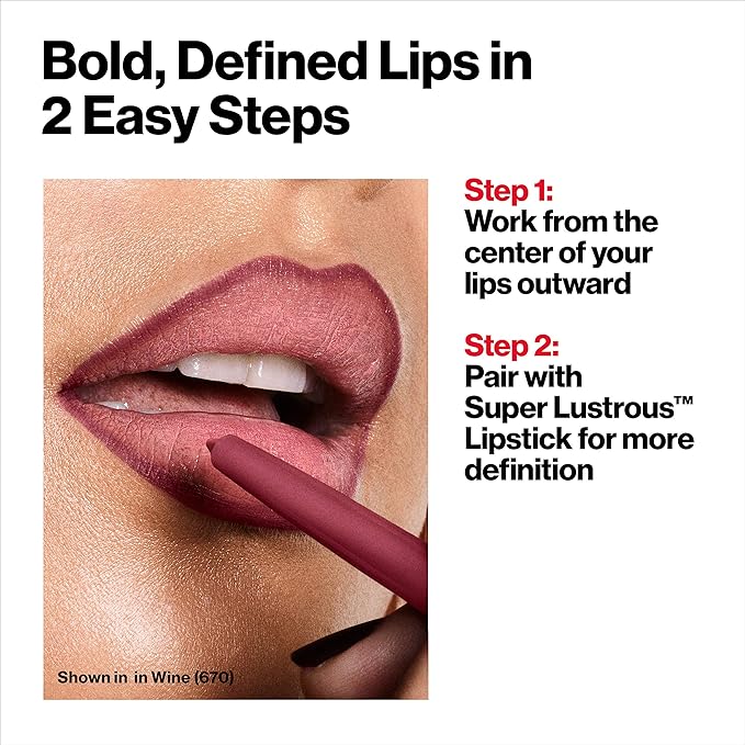 Revlon Colorstay Lip Liner Makeup with Built-in-Sharpener, Longwear Rich Colors, Stocking Stuffer for Women, 703 Mink, 0.01 oz