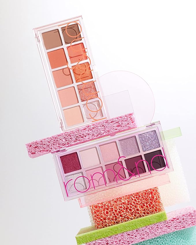 rom&nd Better Than Palette 102g (08 Peach Dahlia Garden) | Eye Makeup Palette, Matte & Shimmer Eye Shadow, Sparkling Glittery, various 10 shades, Long Lasting, High Pigmented, Blendable, Warm Tones