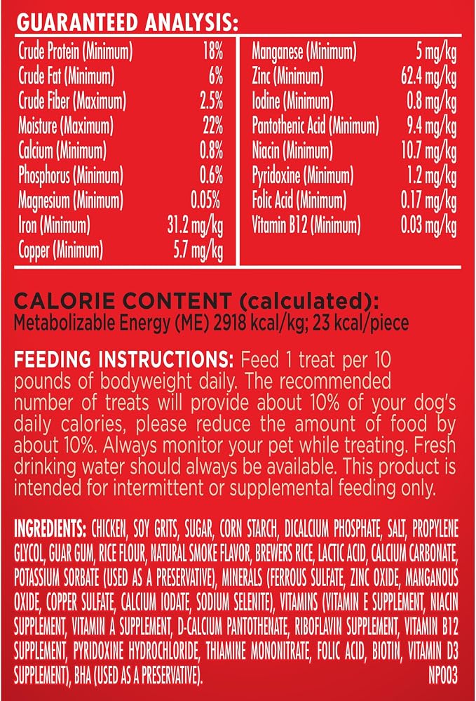 Milk-Bone Soft & Chewy Dog Training Treats, 25 oz Canister | Made with real chicken breast, soft dog treats for training and rewarding, 18% protein, fortified with vitamins and minerals