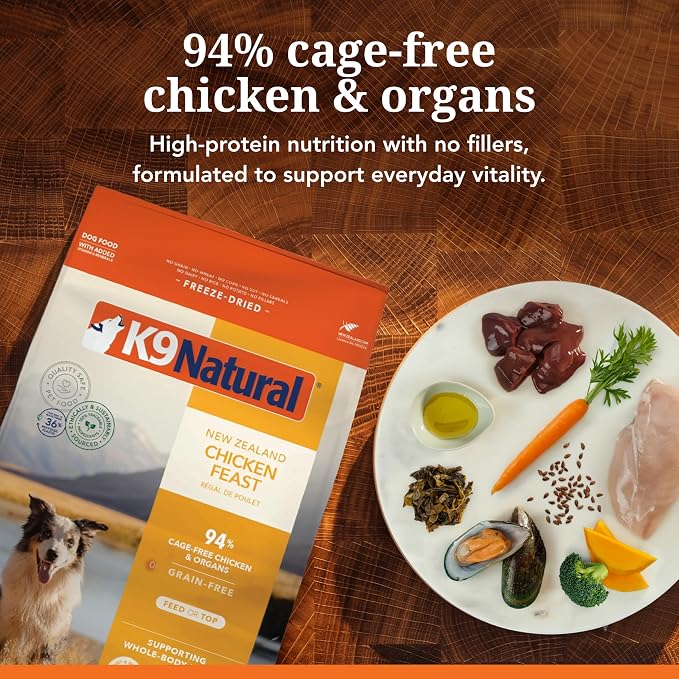 K9 Natural - Freeze Dried High Protein Grain-Free Dog Food Or Topper