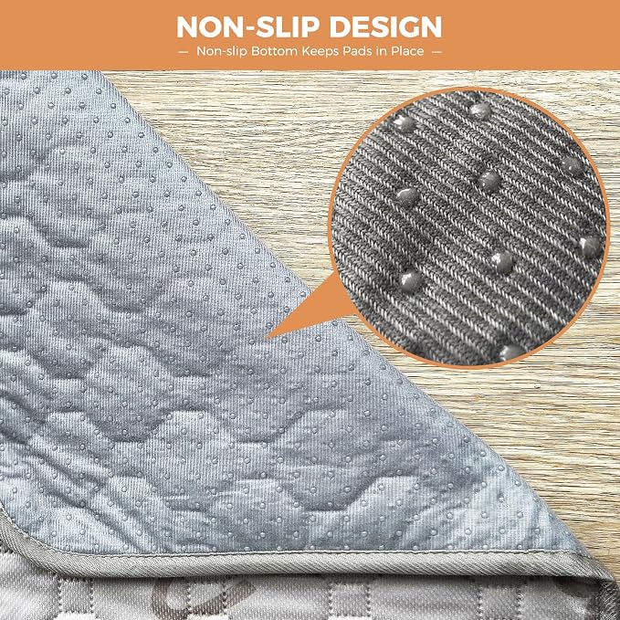 FXW Washable Pee Pads for Dogs, Super Absorbent, 63" Square, 1 Pack | Machine washable, Non-slip backing, Fits 24"H 8-Panel FXW Rollick/Homeplus Playpens