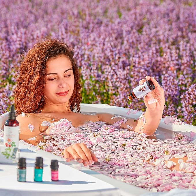 Set Sweet Dreams Organic Essential Oils | Lavender (10 ml) + Roman Chamomile (5 ml) + Real Melissa (5 ml) | 100% Pure and Natural | Undiluted | Therapeutic Grade | Non-GMO | 3 pcs