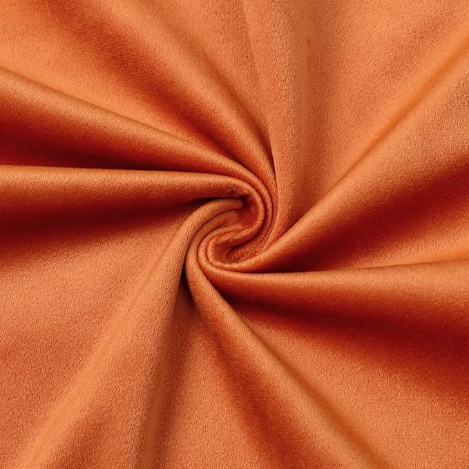 NiNi ALL Orange Velvet Throw Pillow Covers 18x18 Pack of 2 Decorative Couch