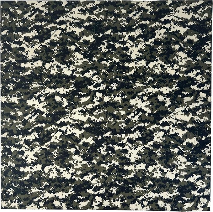 Gift Packaging Bandana for Men Women - 100% Cotton, Paisley, 22x22 In, 1 Pack - Large Bandanna Handkerchief Cowboy Hanky