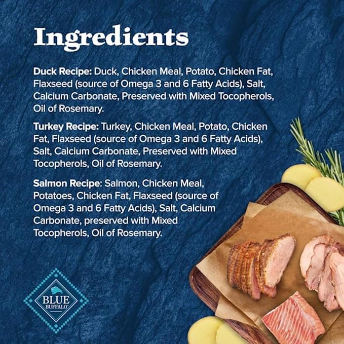 Blue Buffalo Wilderness Crunchy Dog Biscuits Variety Pack, Grain-Free, 3 ct | Duck, Turkey and Salmon Recipes, Crunchy Biscuits, High Protein Nutrition, No Artificial Preservatives
