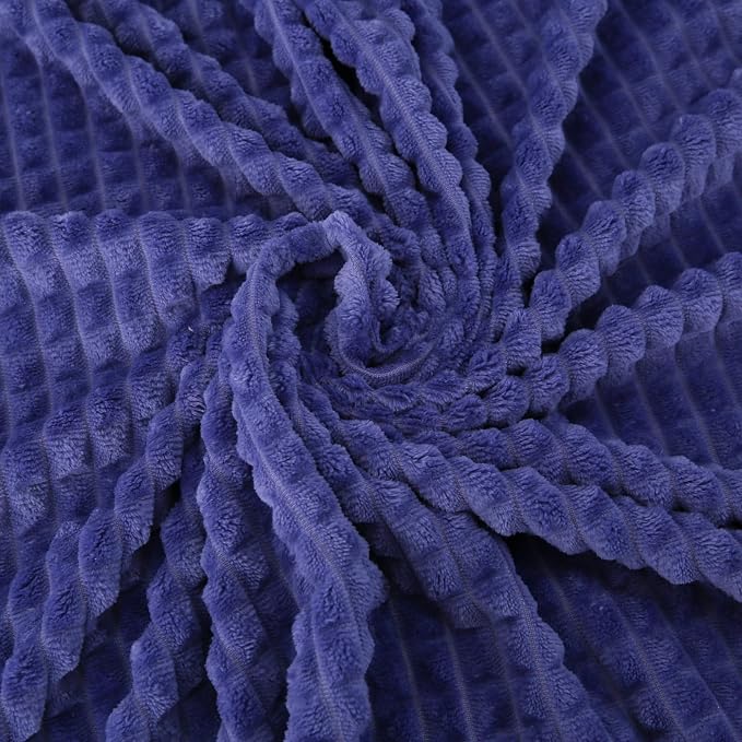 Simple&Opulence Very Peri Throw Blanket for Couch-Super Soft Fluffy Blankets for Women 50x70 Inches Cozy Lightweight Fleece Blanket for Home Decor
