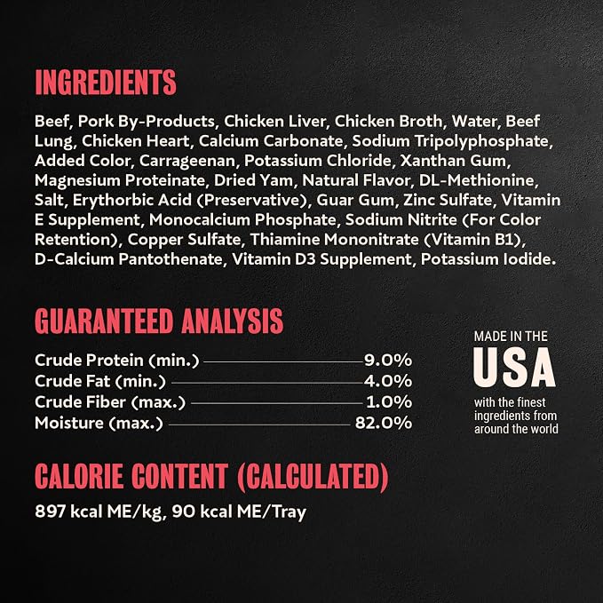 Cesar Classic Loaf in Sauce Wet Dog Food, Beef Recipe, 3.5 oz, 24 Count | Real beef #1 ingredient, Made in USA, Easy peel trays, no fillers/added sugar/artificial flavors, use as meal or topper