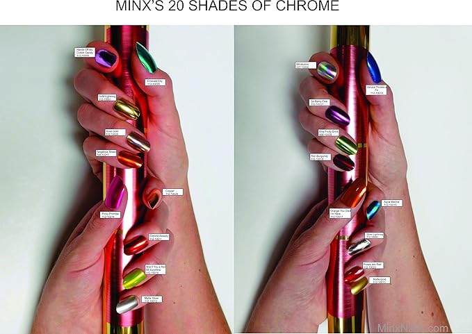 Minx Nails, Copper Chrome, Nail Wrap