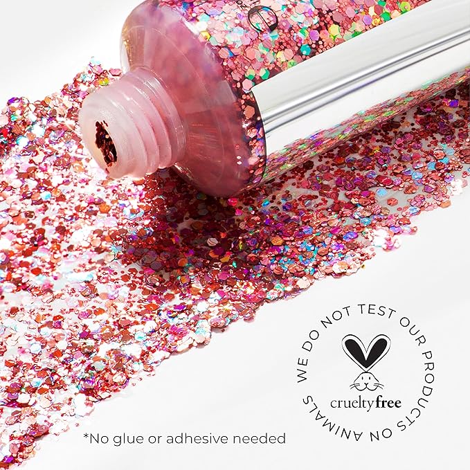 LAMEL Insta Glitter Bomb: Quick-Dry Holographic Face & Body Glitter Gel | Long-Lasting Shine & Effortless Removal | Perfect Face Glitter Makeup & Body, Hair Shimmer | Vegan & Cruelty Free -0.67 fl.oz