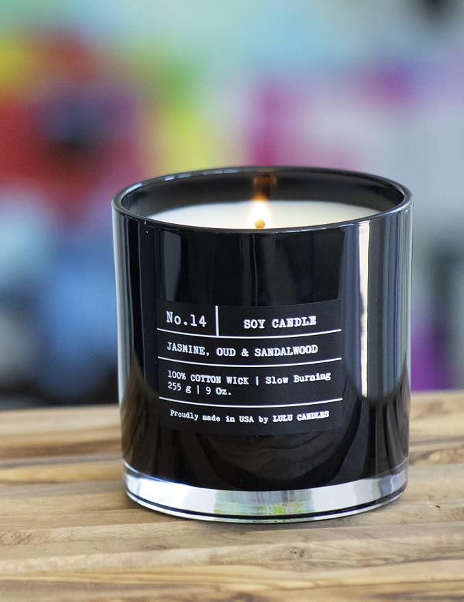 Lulu Candles | Sparkling Orange | Luxury Scented Soy Jar Candle | Hand Poured in The USA | Highly Scented Long Lasting (9 Oz.)