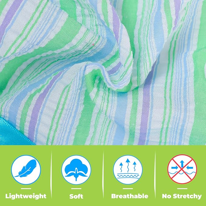 Dog Dress, Cute Pet Princess Dresses with Bright Color Design, Sweet Bowknot, Dog Clothes for Small Dogs Girl, Breathable & Lightweight, for Spring Summer, 2 Pack (Green Blue, Medium)