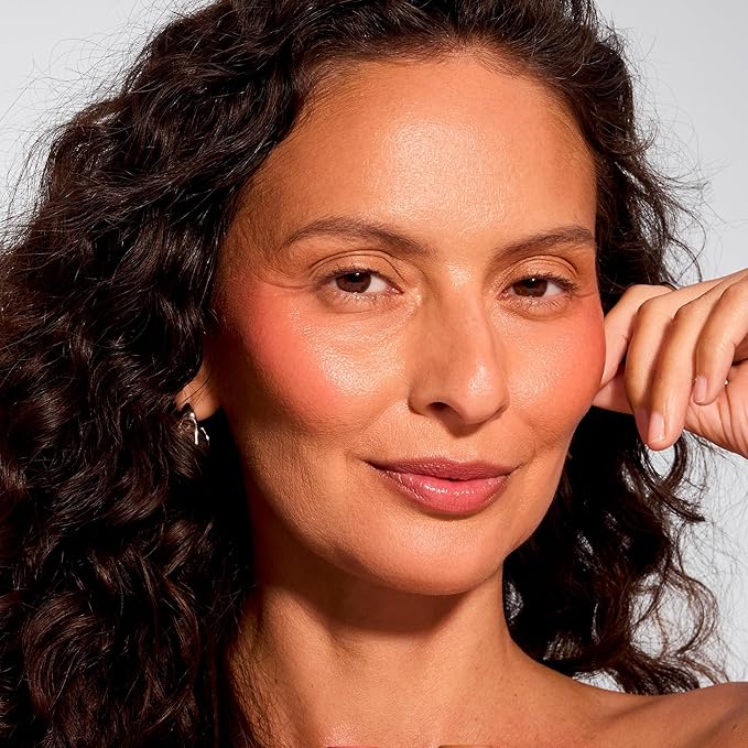 EarthsCure Cream Blush Stick (Peach Rose) - Multi-Use Cheek, Lip & Eye Tint - Buildable Hydrating Formula, Natural Dewy Finish - 1 Piece