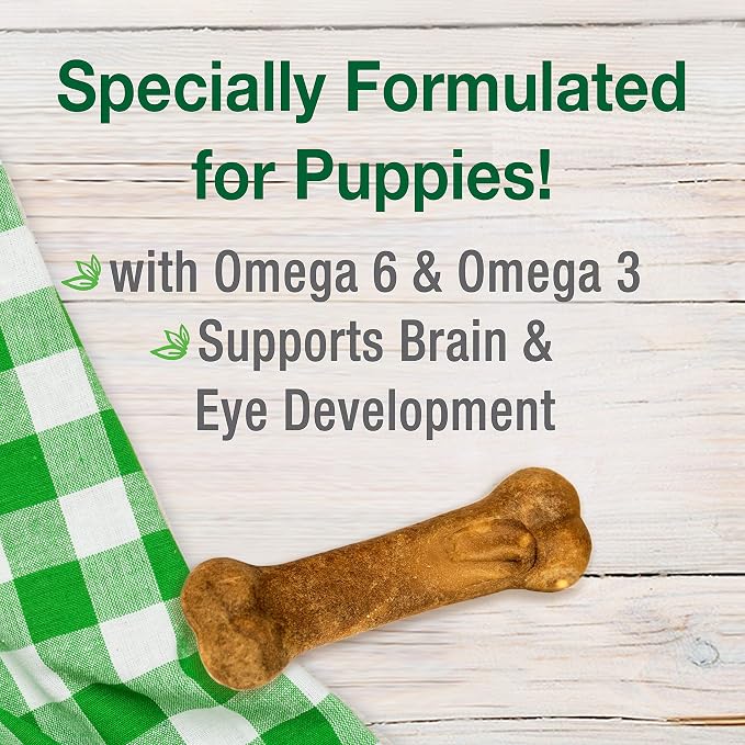 Nylabone Healthy Edibles Puppy Dog Treats, 8 Count | Turkey & sweet potato flavor, natural puppy treats, USA made, highly digestible, small dog treats for puppies up to 15 lbs