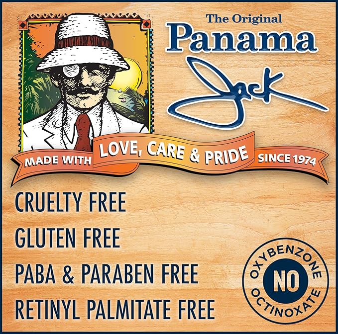 Panama Jack Sunscreen Tanning Lotion - SPF 4, PABA, Paraben, Gluten & Cruelty Free, Antioxidant Moisturizing Formula, 6 FL OZ (Pack of 6)