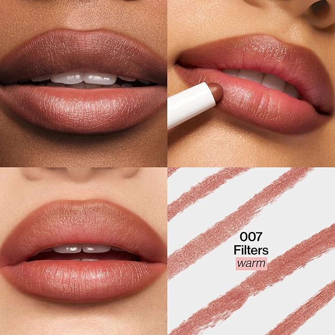 REVLON PhotoReady Blur Liner, Soft Matte Lip Makeup to Overline for Instant Natural, Fuller-Looking Lips, 007 Filters, 0.05 oz