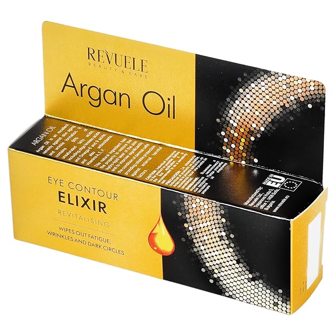 REVUELE ARGAN OIL Eye Contour Elixir Revitalizing Wipes out fatigue, wrinkles & dark circles, 25ml
