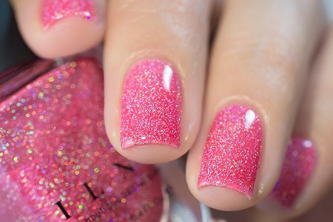 ILNP Misbehaving - Vivid Neon Pink Holographic Sheer Jelly Nail Polish