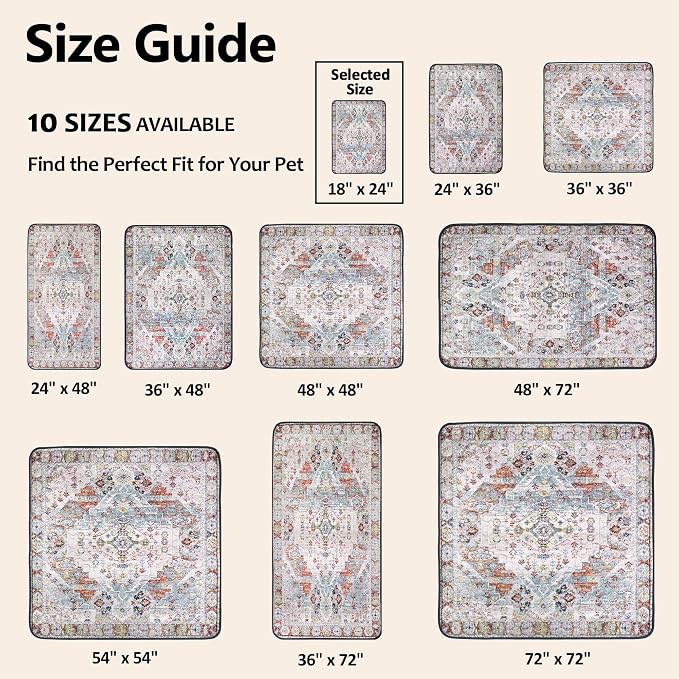 Washable Pee Pads for Dogs, Reusable Puppy Potty Training Pads, Ultra-Absorbent Thick Waterproof Leak-Proof Non-Slip Pads & Mat for Crate, Playpen, Floor, Whelping & Housebreaking , 2 Pack 18"x24"