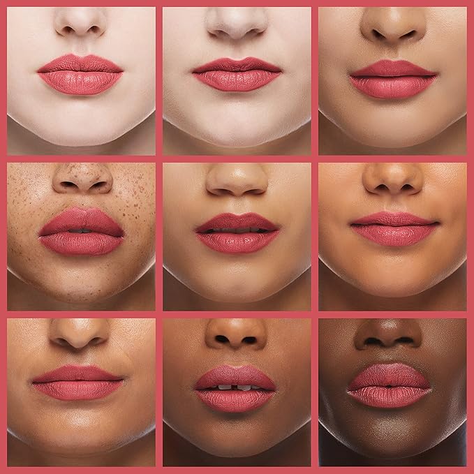 Palladio Herbal Lipstick, Rich Pigmented and Creamy Lip Color, Infused with Safflower, Ginseng, Ginkgo Biloba, Camellia and Aloe, Prevents Lips from Drying, Combats Fine Lines, Surely Pink