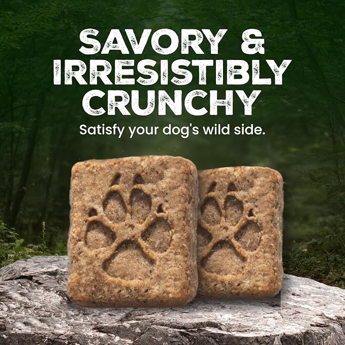 Blue Buffalo Wilderness Trail Treats Turkey Crunchy Dog Biscuits, 36 oz | Real Turkey #1 Ingredient, High Protein & Grain-Free Dog Snacks, Great for Training, No Artificial Preservatives