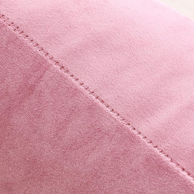 NiNi ALL Pink Velvet Throw Pillow Covers 22x22 Pack of 2 Decorative Couch | Soft Solid Boho Cushion Squar Pillow Cases for Chair Sofa Bedroom Farmhouse Living room Modern Luxury Home Decor Christmas