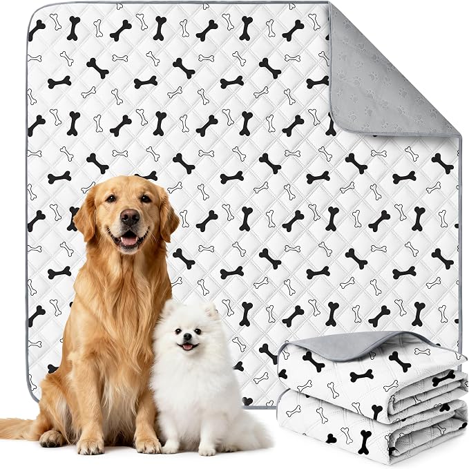 Eterish Reusable Washable Pee Pads for Dogs Large/Extra Large 36'' x 41'' 2 Pack, Absorbent Pet Puppy Dog Training Pads Non-Slip, Waterproof Whelping Potty Pads for Dogs Leak-Proof