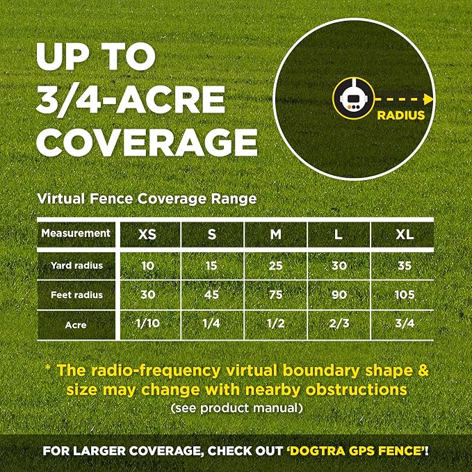 Dogtra Smart Fence Additional Receiver Only (Orange) - Expand to 2 Dogs, Requires Control Station, Wireless Electric Dog Fence System, No Subscription, 2-Tier Alarm, Tone/Vibration/Static, 35 lbs+