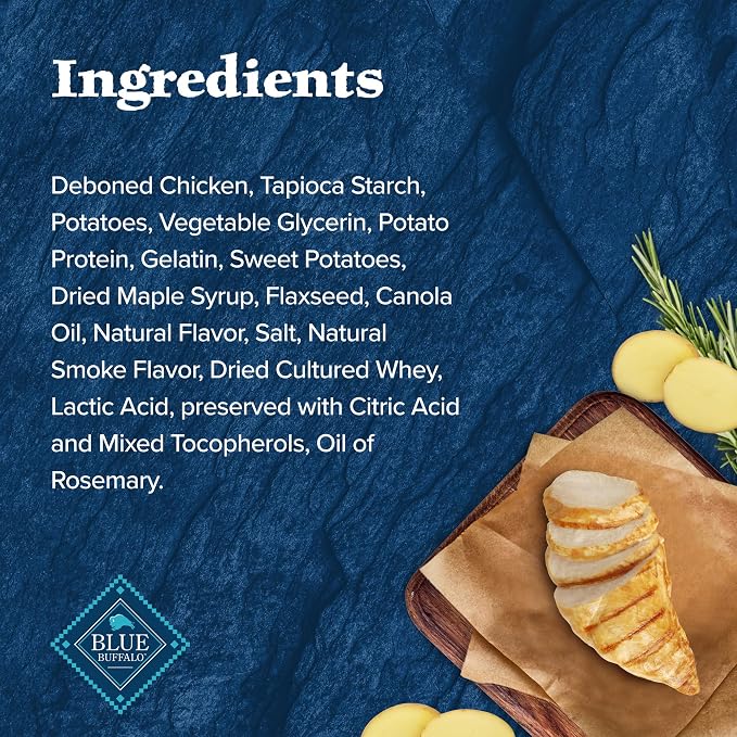 Blue Buffalo Wilderness Wild Bits Chicken Soft & Chewy Dog Treats, 4 oz | Real Chicken #1 Ingredient, High Protein & Grain-Free, Bite-Sized Training Treats Made with Natural Ingredients