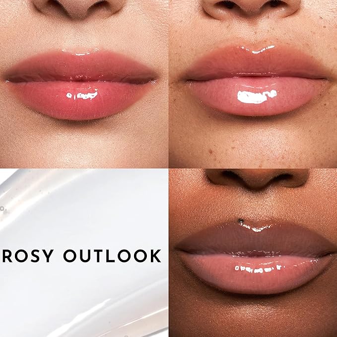 Lawless Queen Forget the Filler Lip Plumping Line Smoothing Gloss - Rosy Outlook - Premium Volumizing Lip Gloss with Natural Ingredients Designed to Plump, Firm, and Hydrate Lips 0.19 oz
