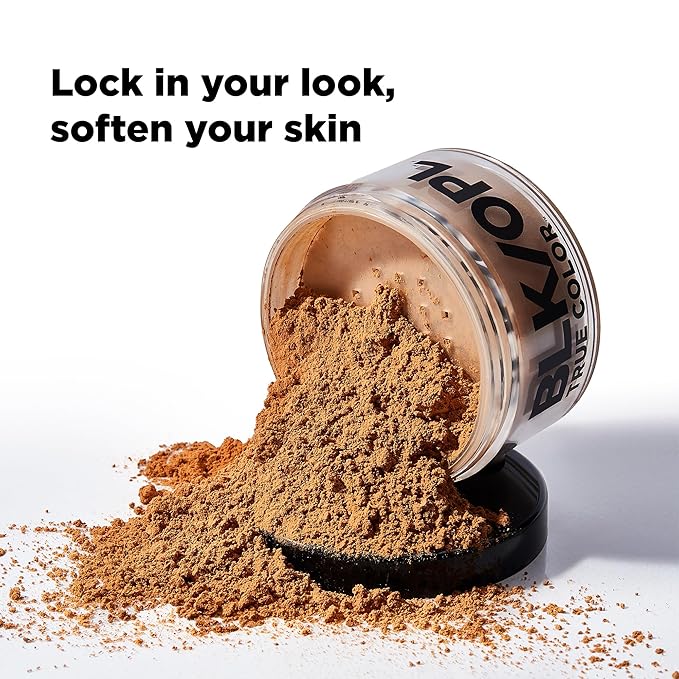 BLK/OPL TRUE COLOR Soft Velvet Finishing Powder, Deep — hypoallergenic, paraben-free, and cruelty-free