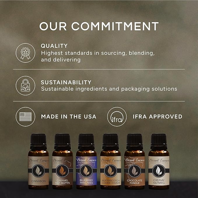Eternal Essence Oils Relaxation Set of 6 Premium Fragrance Oils - Includes Lavender Chamomile, Ylang Ylang, Mountain Rain, Ocean Breeze, Eucalyptus, and Sandalwood Scented Oils - 10ML