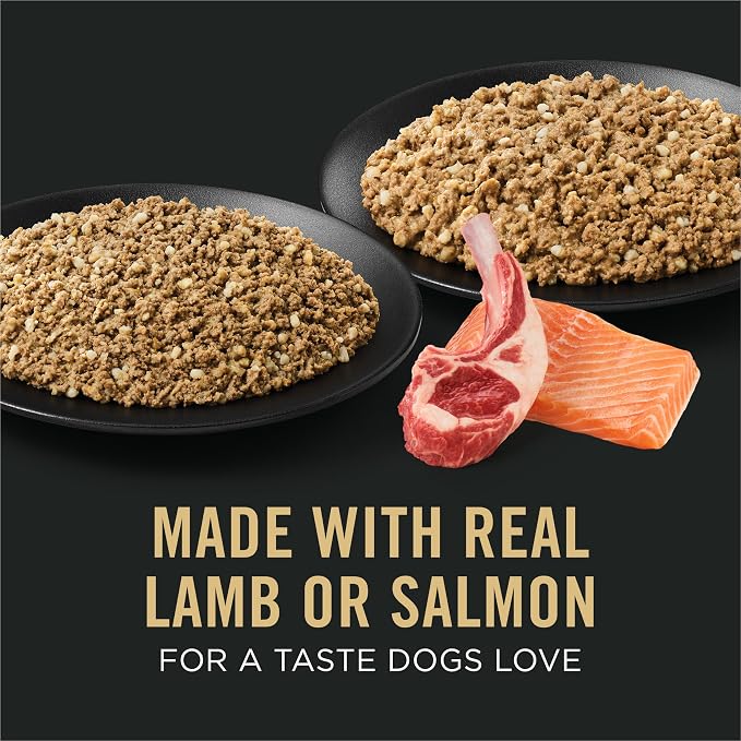 Purina Pro Plan Sensitive Skin and Stomach Wet Dog Food,Salmon and Rice-and Lamb-and Oat Meal Variety Pack - 13 oz. Cans,(Pack of 24)