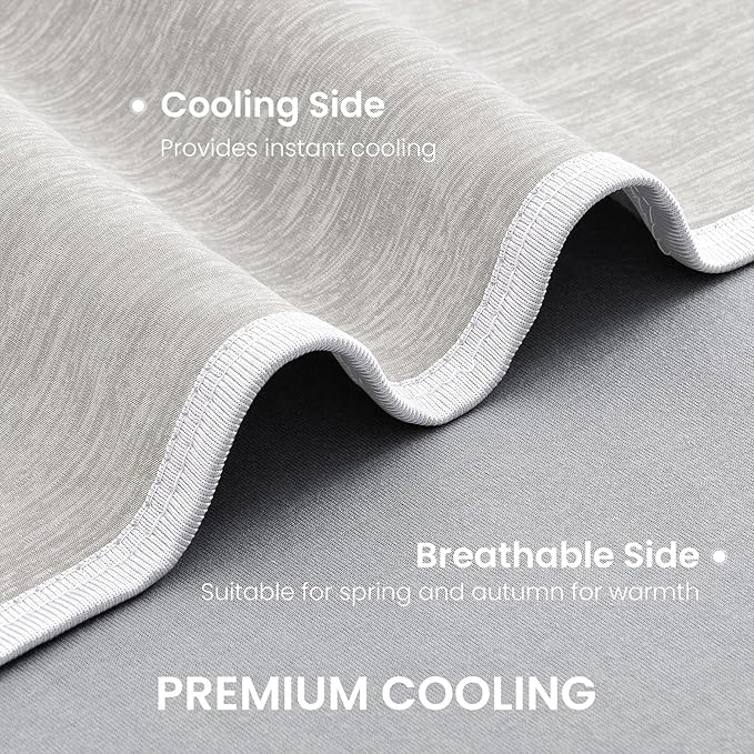 Cooling Blanket(90"x108"King Size) for Night Sweats Absorbs Heat to Keep Adults Cool on Warm Nights, Q-Max 0.5 Cooling Blankets for Hot Sleepers, Ultra-Cool Lightweight Blanket for Bed | Absorbs Heat Cold Summer Blanket for Night Sweats & Menopause Q-M...