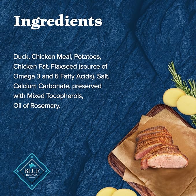 Blue Buffalo Wilderness Trail Treats Duck Crunchy Dog Biscuits, 24 oz | Real Duck #1 Ingredient, High Protein & Grain-Free Dog Snacks, Great for Training, No Artificial Preservatives