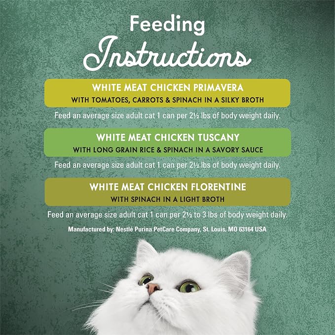 Purina Fancy Feast Wet Cat Food Variety Pack, Medleys White Meat Chicken in Sauce Collection - (Pack of 12) 3 oz. Cans | Variety Pack of tasty White Meat Chicken Florentine, Tuscany and Primavera recipes, 100 percent complete and balanced
