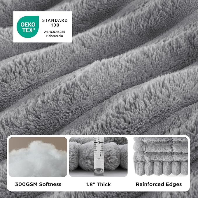 Bedsure Comfyfleece™ Sofa Cover, Couch Covers for Dogs, 27.6 x 59 Grey | Non-Slip, 300gsm Thick Quilted Padding, Ultra-Soft Corduroy Flannel, Machine Washable, for Standard Loveseat/2-Seater Couch