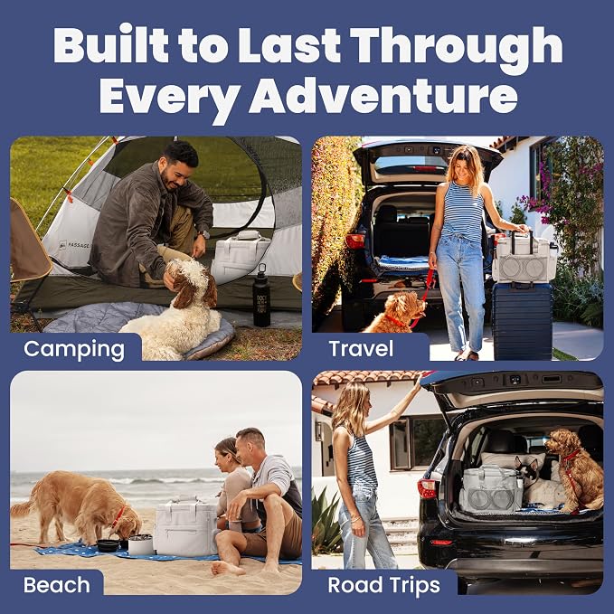 Rubyloo Original Doggy Bag™ Dog Travel Bag for Supplies with Travel Bowls
