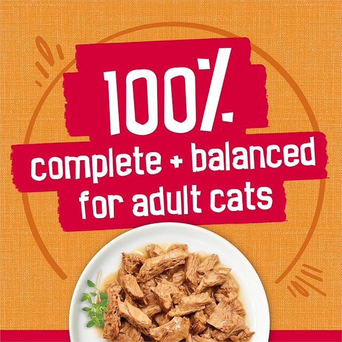 Friskies Purina Prime Filets with Chicken in Wet Cat Food Gravy - 5.5 oz. Cans (Pack of 48)