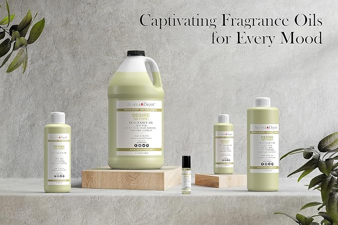 Aroma Depot 8 oz / 8 Ounce Desire Type for Women Perfume/Body Oil Our Interpretation, Premium Quality Uncut Fragrance Oil