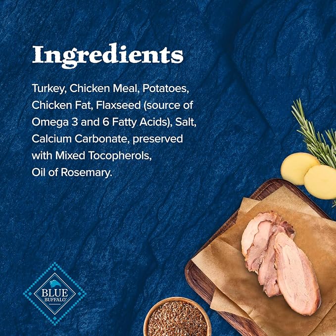 Blue Buffalo Wilderness Turkey Crunchy Dog Biscuits, Grain-Free, 10 oz | Real Turkey #1 Ingredient, Crunchy Biscuits, High Protein Nutrition, No Artificial Preservatives