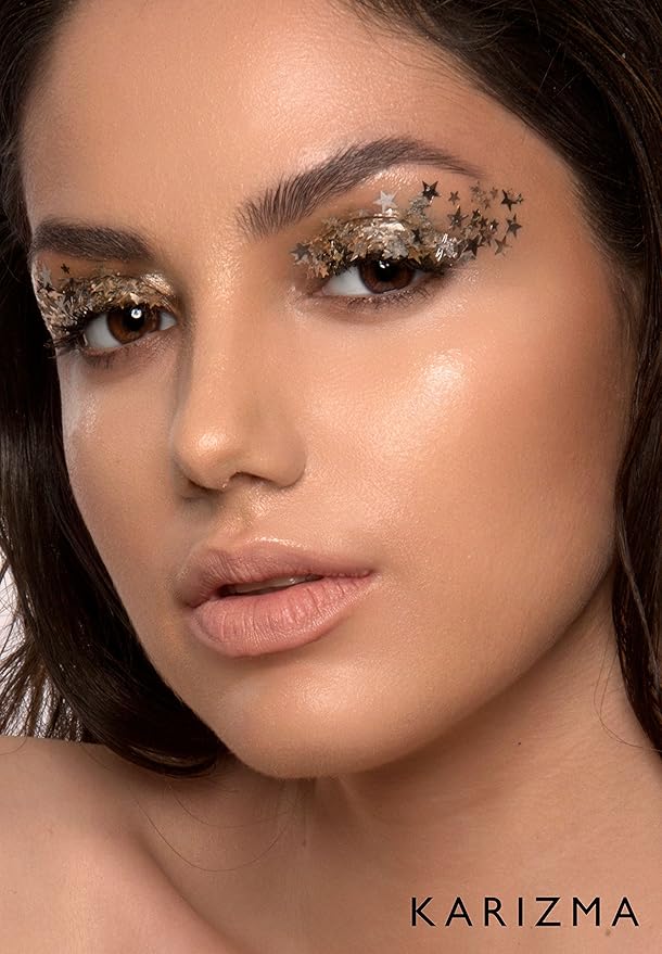 KARIZMA Superstar Glitter. 10g Chunky Face, Hair, Eye and Body for Women. Rave, Festival Accessories, Cosmetic Makeup. Loose Set