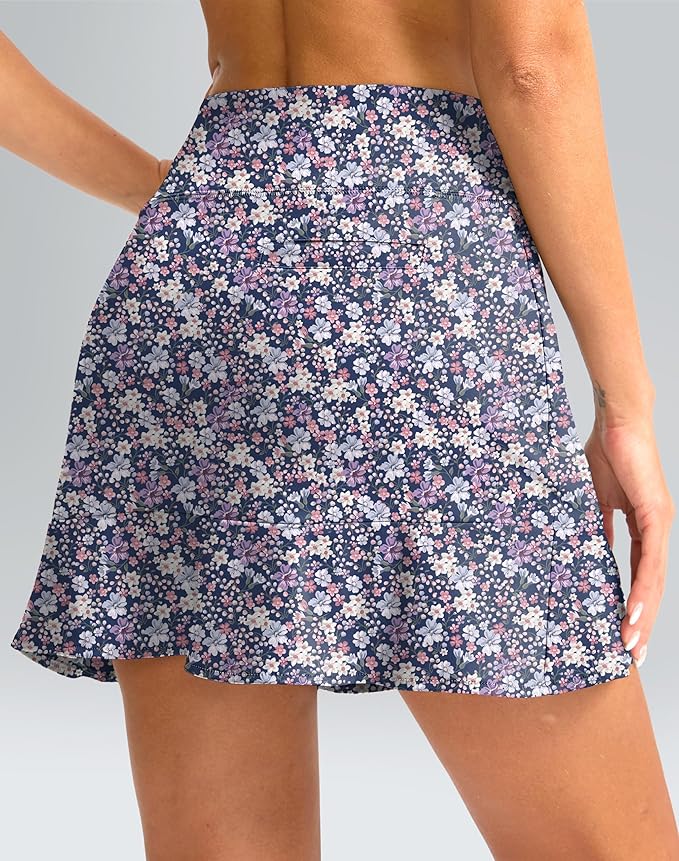 16" Golf Skorts for Women with 5 Pockets | Athletic, Tennis Skirt, High Waisted, Pickleball, Travel, Casual, Lightweight, Ruffle Summer Skirt, with Shorts