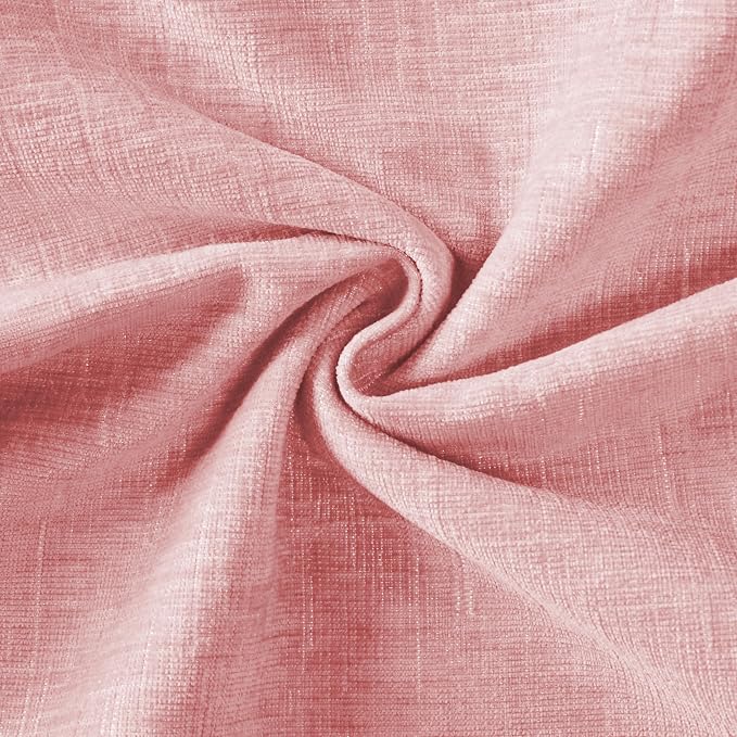 Ohocut Scalloped Pillow Cover Pack of 2 Spring Chenille Decorative Throw Pillow Covers Cute Boho Couch Pillow Covers Aesthetic Funky Preppy Pillow Cases for Sofa Living Room (Blush Pink, 20x20 Inch)