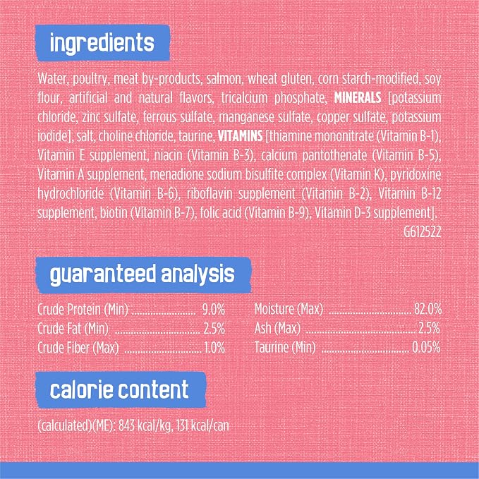 Purina Friskies Shreds With Salmon in Sauce Wet Cat Food - (Pack of 24) 5.5 oz. Cans
