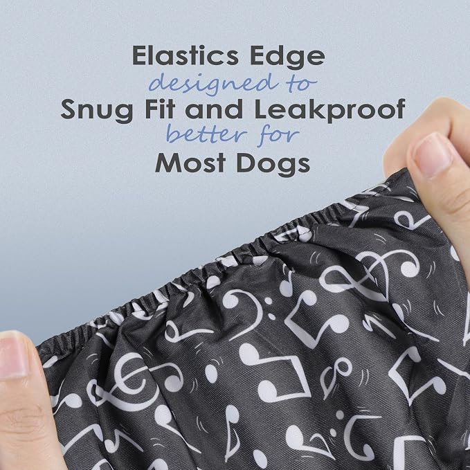 wegreeco Washable Male Dog Belly Band (Stylish Pattern)- Pack of 3 - Washable Male Dog Belly Wrap, Dog Diapers Male (Cool Design, Small)