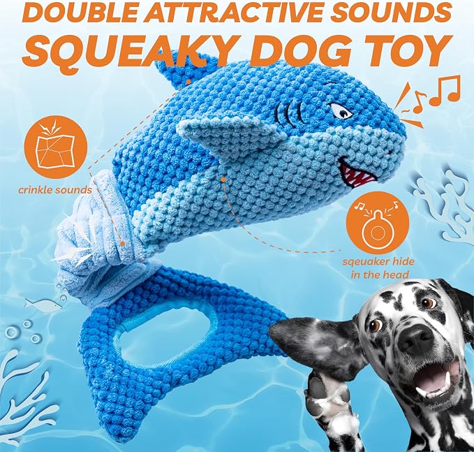 Vitscan Dog Toys for Large Dogs, Squeaky Dog Toys for Aggressive Chewers