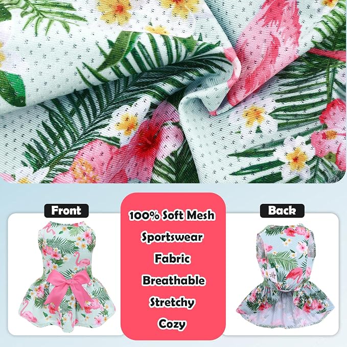 CuteBone Dog Mesh Dress Puppy Sundress Pet Outfit Summer Fashion for Small Dogs Girl Cat Clothes